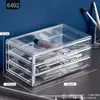 Caja de Almacenamiento Transparente de Acrílico para Escritorio con Cajones Múltiples Compartimentos para Cosméticos, Labiales, Joyería Estante de Almacenamiento para Tocador