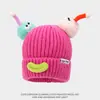 Bonito y Original Gorro de Punto para Otoño e Invierno, Adorable y Divertido para Niñas, Hace que la Cara Parezca Más Pequeña, Versátil Gorro de Lana con Boca de Salchicha, Suéter para Estudiantes