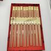 Palillos de Madera de Tejo Imitación Set de Caja de Regalo, Palillos de Secuoya, Artesanías de Madera, Palillos de Madera, Artículos Rústicos para Regalo en el Hogar
