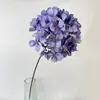 Flor artificial nueva de un solo tallo, hortensia grande para decoración de arco de boda, fondo de salón de bodas y arreglo de escena