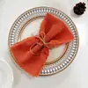Guardanapo de Algodão Puro com Franjas e Borda Crua Amazon Toalha de Mesa de Casamento Guardanapo com Franjas Guardanapo de Gaze 100% Algodão