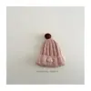 Chapéu de Proteção para Orelhas de Feijão Fofo Coreano para Crianças Chapéu Pulôver de Outono e Inverno para Meninos e Meninas Chapéu de Lã Tricotado Chapéu Quente para o Frio