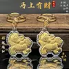 Colgante Pequeño de Caballo de Oro Puro 999 para el Año Nuevo del Caballo, Llavero con el Símbolo de Enriquecerse Inmediatamente, Adorno Colgante de Caballo del Zodiaco Regalo