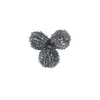 Coreia do Sul Dongdaemun Moda Cristal Flor de Três Pétalas DIY Artesanal Flor de Seda de Cobre Clipe Lateral Grampo de Cabelo Sapatos Flor Broche Acessórios