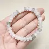 Pulsera de Jade Verde Natural Tianshan para Mujer, Pulsera de Perlas Redondas de Jade Blanco Seda Dorada de Xinjiang con Diseños de Flores Flotantes, Suministro al por Mayor para Transmisiones en Vivo