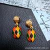 Brincos medievais de metal vintage estilo retrô francês galvanizado ouro real 925 prata pin moda temperamento brincos de pérola
