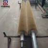 Fabricante de rolos de escova de aço inoxidável, rolos de escova de arame banhados a cobre para polimento e lustro Rolo de escova de aço para polimento Rolo de escova para polimento