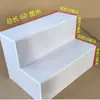 Gabinete de Isla Tipo Escalón Vitrina Estante de Exhibición Trapezoidal Tipo Escalera Zapatero Vitrina de Mostrador Estante para Flores Estante para Regalos
