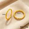Anel de Ouro de Areia Vietnamita com Textura de Gelo Quebrado, Anel Tradicional de Superfície Lisa Fosca para Homens e Mulheres, Anel de Casal, Cor Realista e Duradoura, Anel de Cauda