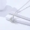 Collar de Plata S925 Estrella y Luna Brillan Juntas para Mujer, Diseño de Nicho, Lujo Ligero, Sensación de Alta Gama, Cadena para Clavícula de Estrella y Luna Venta al por Mayor