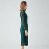 Gran Venta Primavera Talla Grande Cheongsam Mejorado Estilo Chino Retro Falda de Encaje para Madre Tallas Grandes
