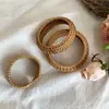 Pulseira Rattan Étnica Retrô Nova Estilo Boêmio de Férias Pulseira Simples Pulseira de Design Nicho High-end