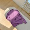 Camisa de cuello alto medio con borde de oreja para niños de otoño e invierno de estilo coreano, camisa de manga larga elástica suave y encerada para niñas