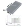 Perfis de Alumínio, Liga de Alumínio, Dissipadores de Calor, Roteamento, Placas de Vídeo, CPUs, LED, Chips Eletrônicos, Alta Potência, Conforme Desenhos