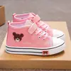 Zapatos Casuales para Niñas, Nuevos Modelos de Primavera y Otoño, Zapatos de Lona de Caña Alta para Niños, Zapatos Transpirables de Suela Suave para Niños Pequeños, Niños y Niñas
