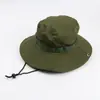 Sombrero de Pescador para Hombre, Sombrero de Sol de Verano, Sombrero de Protección Solar para Senderismo al Aire Libre, Gorro Redondo de Color Sólido Casual para Hombre