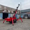 Guindaste Aranha Flexível Telescópico Tipo Esteira de Engenharia, Pequeno Guindaste Aranha Hidráulico Controlado Remotamente para Construção Interna