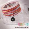 Cuerda de Cinco Colores Tao Cuerda Trenzada Hecha a Mano Cielo Estrellado Degradado Hilo de Algodón Retorcido a Mano Rollo Grande Pulsera Accesorios de Joyería DIY Material Cuerda
