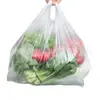 Saco de embalagem de grau alimentício saco plástico branco atacado saco transparente conveniente comércio exterior exportação sacola tote colete Fábrica