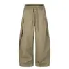 Ropa para Hombre Bei Jie Otoño 2026 Nuevas Llegadas Diseño de Remaches Costura Lateral Desestructurada Pierna Recta Pantalones Cargo para Hombre Ligeramente Anchos Pantalones Casuales