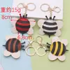 Lindo Dibujo Animado Insecto Cuero Abeja Colgante Decoración Creativo Pequeño Regalo Colgante Accesorio para Mochila Llavero