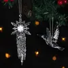 Decorações de Natal Decoração de Eventos ao Ar Livre Orelhas de Trigo Pastorais Criativas Flocos de Neve Artificiais Barras de Gelo Bolas de Neve Pássaros Voadores Pingentes
