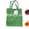 Sacola de Compras Dobrável de Poliéster com Flores de Peônia Comprimida Sacola Ecológica Armazenamento de Presente com Flores Sacola de Morango