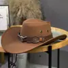Chapéu Xizang Jazz de Aba Larga para Homens e Mulheres, Chapéu de Sol para Exterior na Primavera e Outono, Chapéu de Cavaleiro para Viagem, Chapéu de Cowboy Western Americano