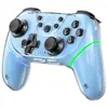 Controlador sem fio Switch para PC Bluetooth Controlador de Jogo Universal Carcaça Dupla Hall Duplo Luz RGB Compatível com Veículos Elétricos