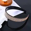 Tiara de Strass com Grade Completa de Strass, Antiderrapante, Tiara Contínua Bicolor para Adultos para Sair, Maquiagem, Novo Estilo de Verão, Franja