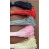Corda de algodão encerada com cabeça de bala, ponta de flecha de dente único, cabeça de avião, cabeça redonda, reutilizável para etiquetas de bolsa, 200 peças/pacote