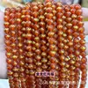 Ágata roja natural dragón dorado caliente cuentas sueltas cuentas redondas DIY pulsera joyería semiacabado cuentas para hombres y mujeres al por mayor en vivo