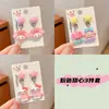 Pendientes de clip para orejas Sanrio para niños, sin agujero, sin oído, para niña, joyería Kulomi, nuevo y lindo anillo de princesa para bebé