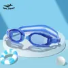 Gafas de natación de marco pequeño directo de fábrica gafas de natación impermeables antivaho para hombre y mujer lentes planas de luz alta gafas de natación para adultos bolsas