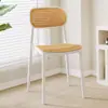 Cadeiras de Rotim Estilo Chinês Atacado, Cadeiras Modernas Minimalistas para Varanda, Cadeiras de Rotim Trançado à Prova de Sol para Pátio Externo, Cadeiras de Uma Pessoa com Encosto para Pousadas
