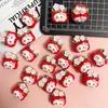 Gato Morango DIY Cola de Creme Vermelho de Ano Novo Festivo Acessórios de Cabelo Festivos para Mulheres Material Artesanal Pingente Caseiro Resina