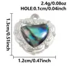 Colar/Pulseira com Pingente em Aço Inoxidável em Formato de Coração com Pingentes de Concha Natural Acessórios Peças para Joias Artesanais DIY em Estoque