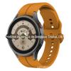 Adequado para Samsung Galaxywatch5/6/4 Pulseira Watch5Pro Groove 40445mm Pulseira Oficial de Silicone