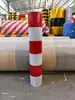 Película reflectante, pegatinas de advertencia rojas, blancas, negras y amarillas, pegatinas reflectantes montadas en poste, película para prevención de colisiones de tráfico, película de aluminio impresa engrosada