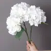Flor Artificial de Hortensia Biónica con Tacto Realista, Ramo de Hortensias para Decoración de Sala de Estar y Mesa de Comedor, Decoración Floral para Bodas