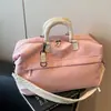Bolsa de viaje transfronteriza para viajes cortos, bolso de mano de alta gama de gran capacidad, maleta expandible para viajes de negocios, bolsa de almacenamiento ligera para mujer