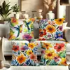 Set de Fundas de Almohada Transfronterizas con Flores de Primavera y Dos Pájaros Más Vendido de Temu, Venta Directa del Fabricante, Fundas de Almohada Personalizables al por Mayor