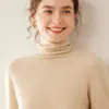 Suéter de Cashmere Macio e Ceroso com Gola Peluda Feminino Outono e Inverno Suéter Interno Elegante Top de Gola Alta Camisa Base de Tricô