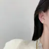 Aretes de Conejo con Piedra Ojo de Gato para Mujer, Broqueles de Plata, Aretes para Cuidado de Perforaciones, Diseño Único, Gama Alta, Aretes Compactos para Mujer