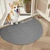 Tapete de Piso Anel de Abacaxi de Sisal Cor Sólida Simples Resistente ao Desgaste Resistente à Sujeira Tapete de Entrada Limpa Terra Tapete de Porta Quarto Anti-Arranhão de Gato Tapete para Pés
