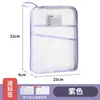 Bolsa de Materiais A4 em Malha Espessa Bolsa de Armazenamento Classificado em L para Estudantes Bolsa Transparente de Arquivos de Grande Capacidade Bolsa com Zíper de Três Camadas