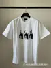 Erd Melancólico Rico Segunda Generación Estampado de Letras Viejo Holgado Retro Vintage Camiseta de Manga Corta para Hombre y Mujer Tendencia Verano