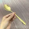 Acero Inoxidable 304 Cuchara de Postre Estilo Ins Escandinavo Dorada Cuchara de Café Cuchara para Revolver Cuchara para Comer en Casa Restaurante Cuchara para Sopa