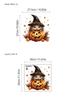 Calcomanías de Pared de Animales de Calabaza de Halloween Decorativas para Sala de Estar Entrada Dormitorio Autoadhesivas Pintura Removibles Calcomanías de Pared de PVC