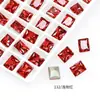 Rhinestones para Uñas Dongzhou Crystal Light Color Rojo Rosa con Base Puntiaguda, Corazón Inclinado, Brillo Deslumbrante, Decoraciones para Uñas de Corazón de Cristal K9 Color Durazno, Corazón Inclinado Rectangular
